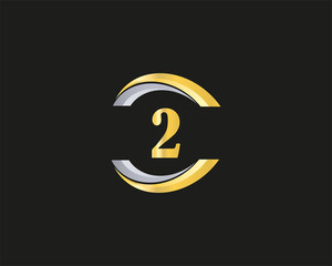 2 logo template elements vector