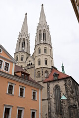 Fototapeta premium Blick auf die Pfarrkirche St. Peter und Paul (Peterskirche), Görlitz, Sachsen