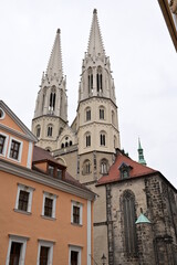 Blick auf die Pfarrkirche St. Peter und Paul (Peterskirche), Görlitz, Sachsen