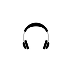 Headphone icon design illustration template vector