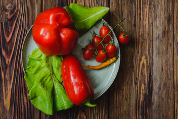 Set of vegetables for vegan nutrition
