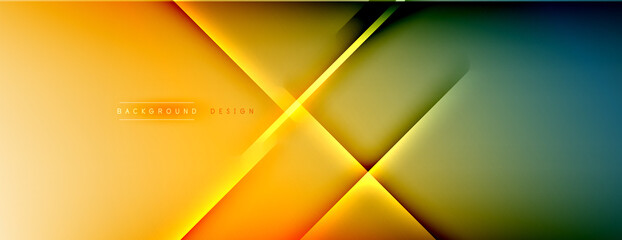 Abstract background. Shadow lines on bright shiny gradient background.