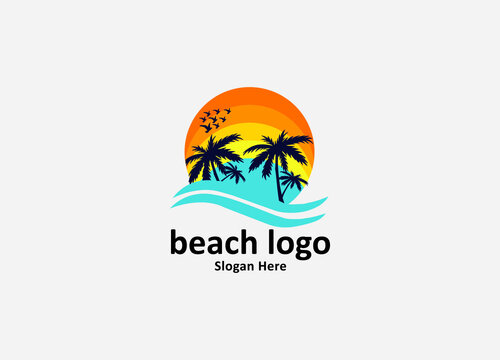 
Beach logo for your tourism business company or for your design element