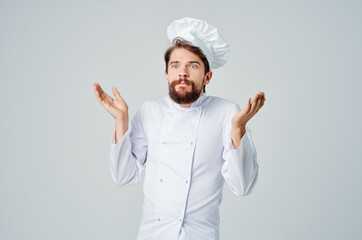 Chef restaurant provision of services isolated background