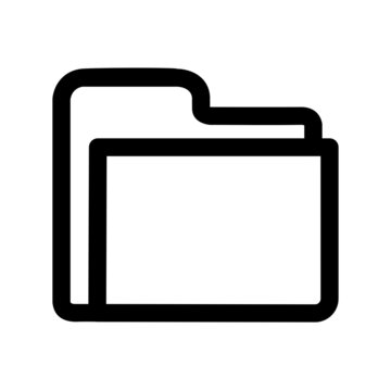 recommend clip art: Folder Outline Vector Icon Design