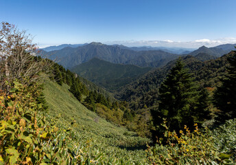 石鎚山（愛媛県）から見た瓶ヶ森