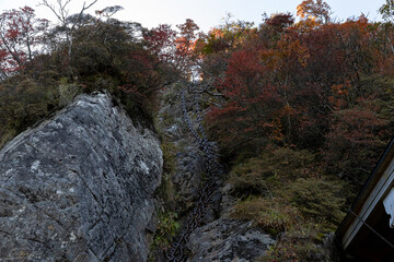 石鎚山（愛媛県）の鎖場