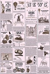 
vector image of vintage newspaper american news advertising services and goods