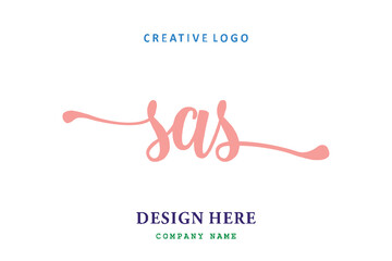 SAS lettering logo is simple, easy to understand and authoritative