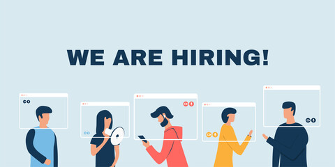 We are hiring concept illustration