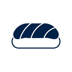 Sashimi icon logo template isolated on white background.