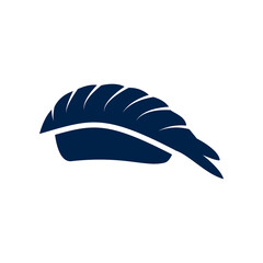 Sashimi icon logo template isolated on white background.