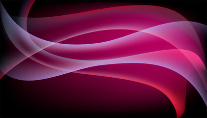 Abstract dark pink background with smooth lines. Vector illustration.