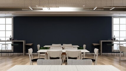 minimalist coffee shop bar for logo mockup