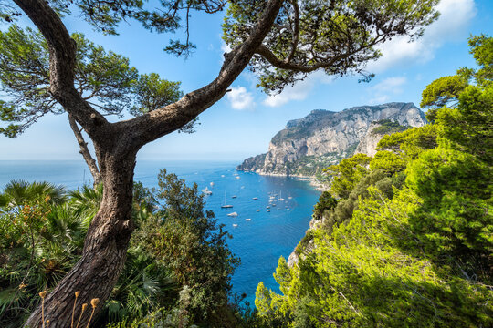Summer vacation on Capri island, Naples, Italy