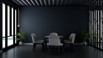 modern office meeting room for company logo mockup