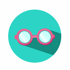 Sunglasses icon on button
