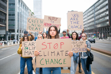 Protest against climate change