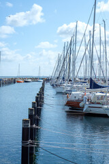 Obraz premium Kiel Hafen Boot Segeln 