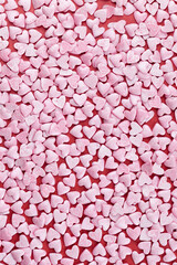 heart shaped pink sweet candy