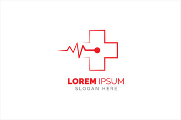 Medical logo template design vector. Cross icon