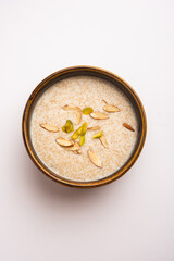 Rajgira Kheer or Amranth seed porridge