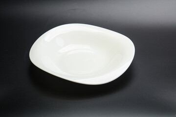 White empty plate for serving