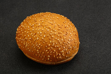 Burger bun with sesame seeds