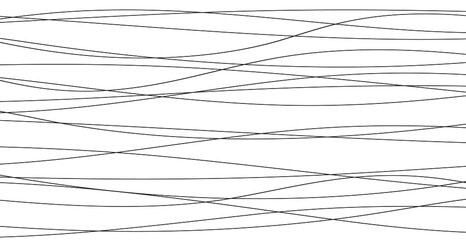 Hand drawn lines. Abstract pattern wave simple seamless, smooth pattern, web design, greeting card, textile, Technology background, Eps 10 vector illustration
