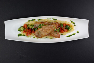 grilled chicken with vegetables