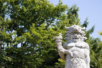 Statue Radegast, Mount Radhošť, Moravian, Beskids, Czech Republic