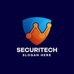 Security Gradient Logo Design