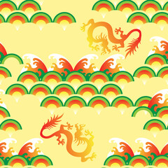 Dragon japanese pattern 15