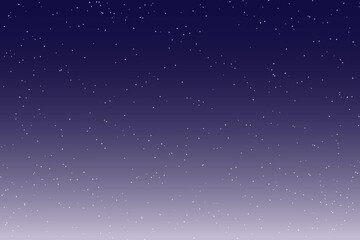 Fototapeta na wymiar Sky and stars background. Blue and white space background. The twinkling sky. Vector background.
