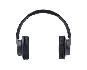 Front view of  Wireless Over-Ear (full size) headphones isolated on white background clipping path.