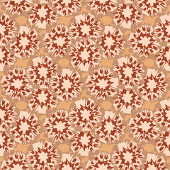 Vector modern abstract floral seamless pattern background.