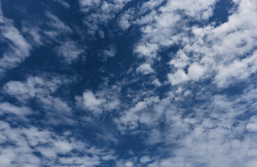 Blue sky and white clouds. 
