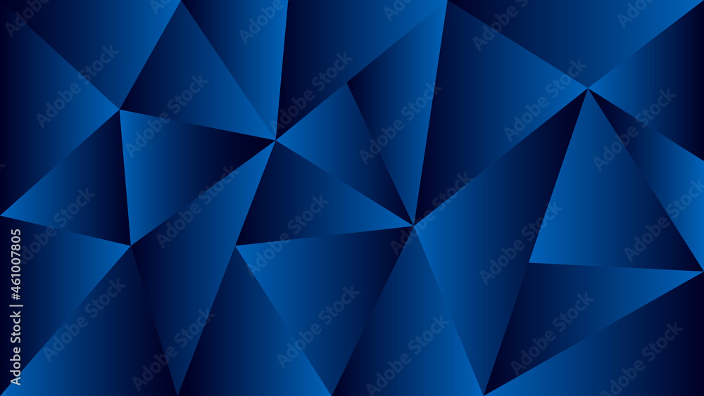 Poster blue gradient geometric background. design pattern of triangulations. vector illustration