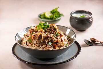 Delicious mutton biryani