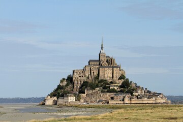 Le mont saint Michel en Normandie, département de la Manche
