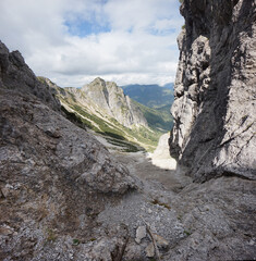 Wanderung auf den Schinder: Letzte Meter im Kar