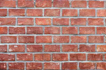 Old brick wall texture on outdoor.