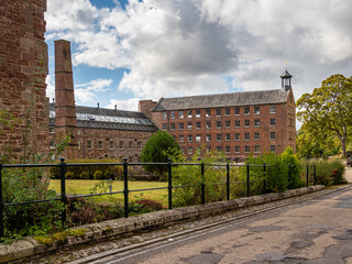 Bell Mill and Mid Mill at Stanley Mills in Perthshire Scotland