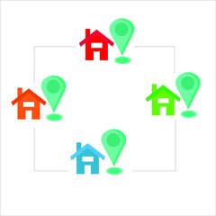 GPS navigator vector