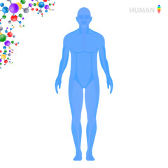 Human research, vector illustration