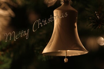 christmas bells on a tree