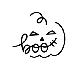 Boo lettering