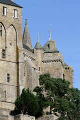 Le mont saint Michel en Normandie, département de la Manche