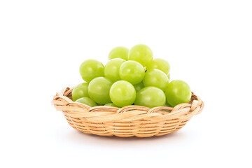 Grape fruits isolated on white background.