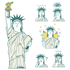 自由の女神の色々な表情